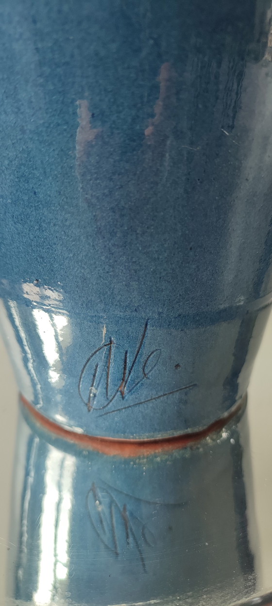 Image 1 of Large ceramic vase of 39 cm Atelier Thomas BUXÓ (1970)