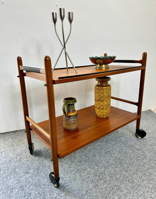Desserte en teck design danois Mid-Century
