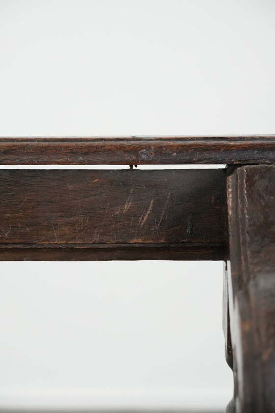 Image 1 of Antique English early 19th century hall bench/bench for the dining table made of oak