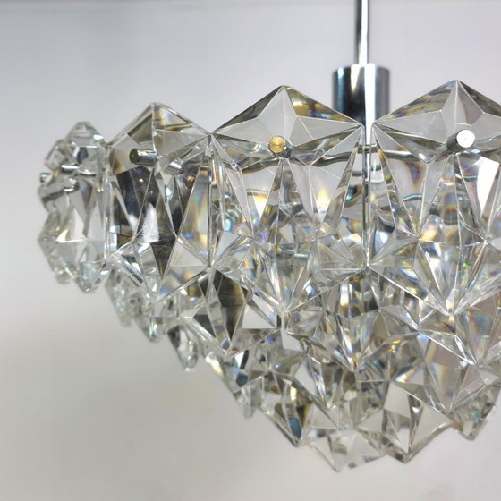 Image 1 of Kinkeldey XL chandelier 60s cut glass mid century