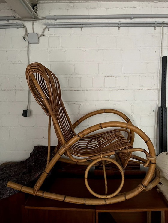 Image 1 of Comode sedie a dondolo in bambù