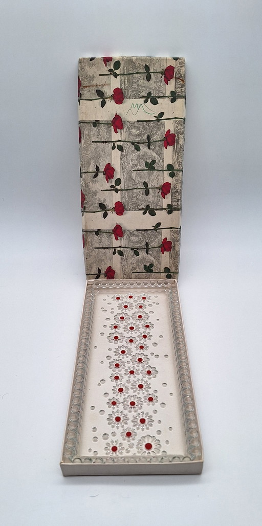 Plato de pastel vintage Walther Kristallglas 'Fabiola' 