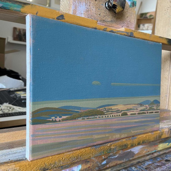 Image 1 of Dipinto unico, Sul Sichelsberg, pezzo unico dipinto a mano, 30 x 20 cm, pittura acrilica su tela