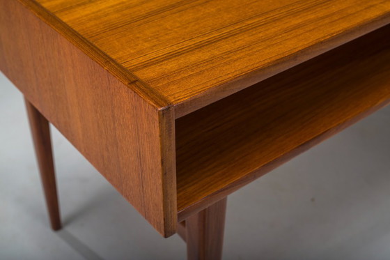 Image 1 of Mid Century Teakholz-Schreibtisch, zugeschrieben Bartels Works, 1960er Jahre