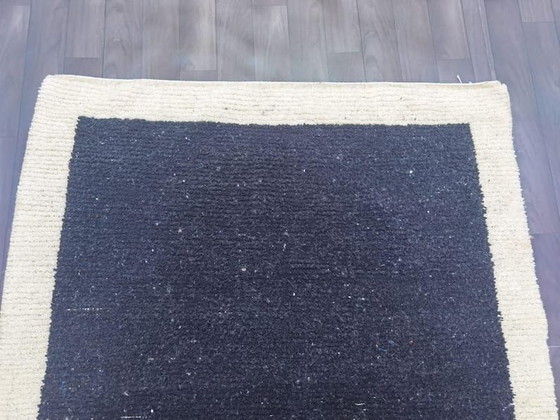 Large Authentic Handmade Black Berber Rug 3/4 M – Ahrend, Rugs & carpets, Wool (photo 4 of 7)