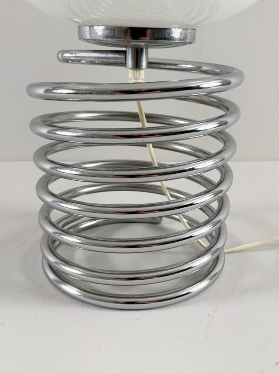 Image 1 of INGO MAURER. per Honsel, lampada da tavolo a spirale, Germania, anni '70