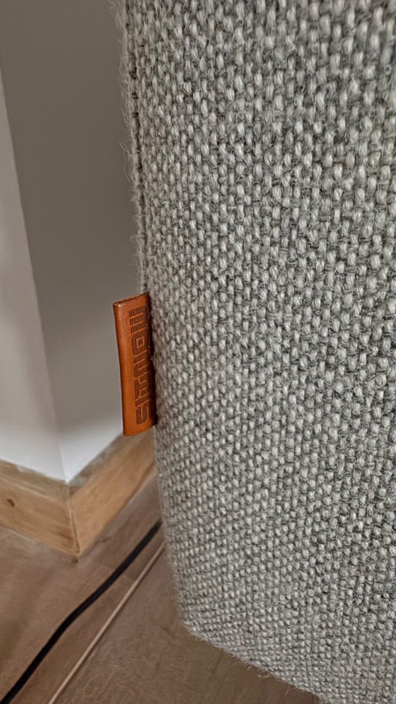 Image 1 of Monits Axel 3,5 zits wollen bank beige/grijs gemêleerd