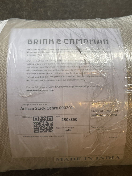 Image 1 of New Brink and Campman Artisan Stack Ochre carpet