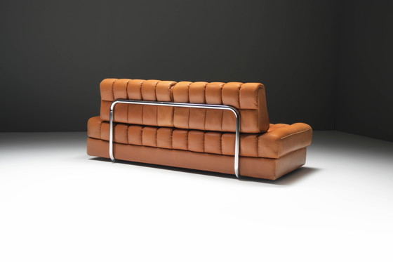 Image 1 of Stunning DS-85 Sofa/Bed in Original Cognac Leather by Team De Sede for De Sede