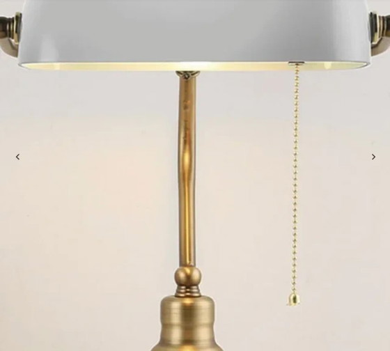 Image 1 of weiße Bankierslampe