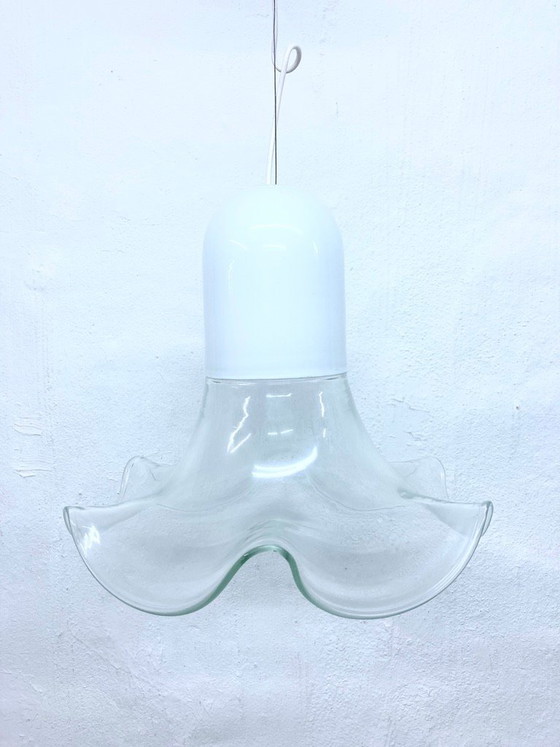 Image 1 of Italiaanse Murano glazen hanglamp, ontworpen door Renato Toso & Roberto Pamio Leucos.