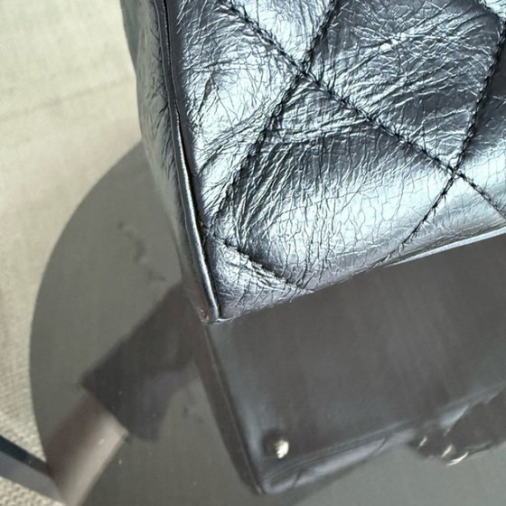 Image 1 of Chanel Shopping Tote - Gewatteerd kalfsleer, zwart met gouden details