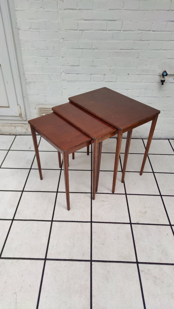 Image 1 of Mimiset / Tables gigognes / Tables gigognes - Teck - Danois