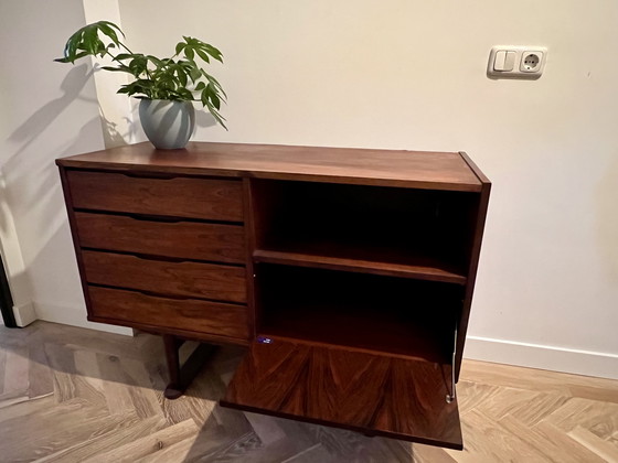 Image 1 of Topform Sideboard (Louis van Teeffelen), Mitte des 20. Jahrhunderts, mit Gebrauchsspuren