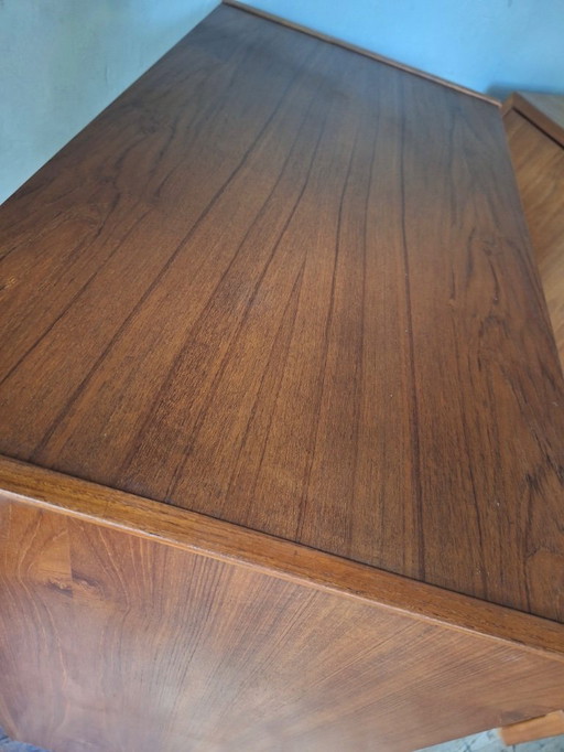 Teak Chest of 7 Drawers by Borge Dam, Denmark 1960s