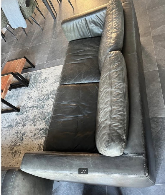 Image 1 of 2 bancos para 2,5 personas de piel de vaca marrón Machalke