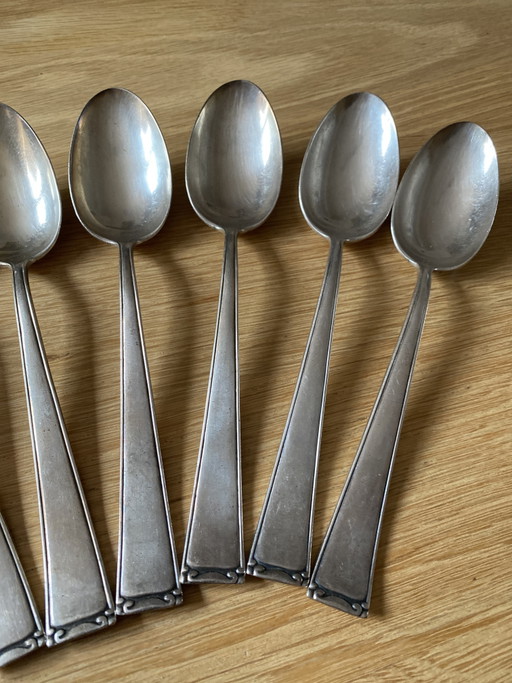 Cubiertos de plata de los años 30, chapado de los años 90.