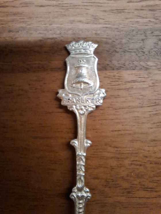 Image 1 of 6 cucchiaini con stemmi delle città della Frisia