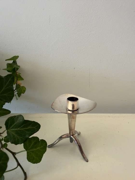 Keltum silver-plated design candlestick – Candle holders, Vintage (photo 3 of 5)