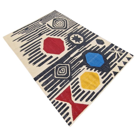Calder Stars Over Mountains 1965 Handwoven Tapestry | Contemporary Textile Art (100 × 67 in) – Rugs & carpets (photo 7 of 9)