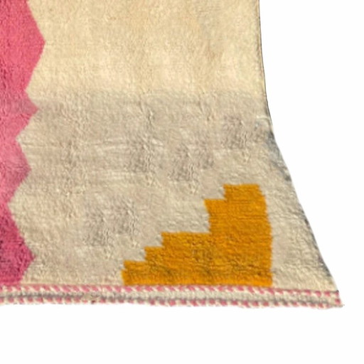 Tapis En Laine Pure Tissé Main Traditionnelle Artisanale À Motifs Colorés 150/250 Cm – Aime Té (photo 2 of 5)