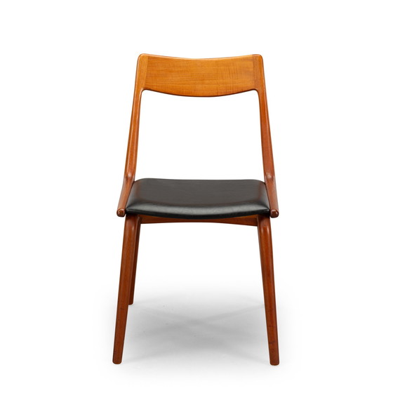 Image 1 of Design danois Chaises Boomerang Modèle 370 par Erik Christensen pour Slagelse Mobelvaerk, Lot de 6