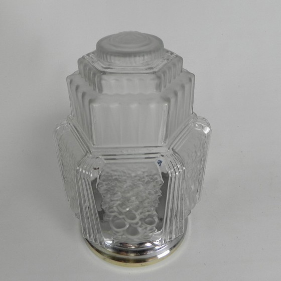 Image 1 of Plafonnier Art Déco, modèle gratte-ciel, Muller Frères par Francis Hubert, années 1930
