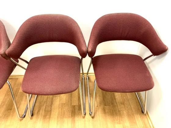 Image 1 of Set of 4 Chrome Armchairs, 1970s, Czechoslovakia