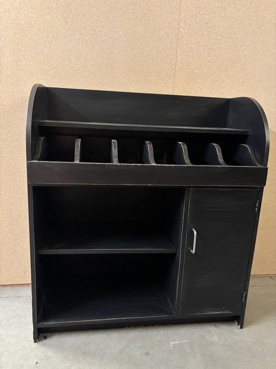 Credenza da drogheria vintage / credenza con vetrina / armadio – Credenze con vetrina, Legno (photo 4 of 7)