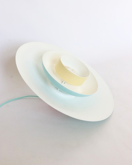 Image 1 of Lampada a sospensione danese vintage in colori pastello, stile retrò metà secolo