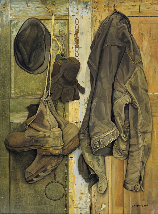 Jopie Huisman - Natura morta con giacca di pelle di Jelmer