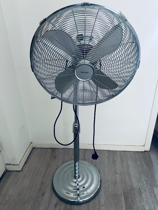 Sencys Statiefventilator - Zo Goed Als Nieuw - Verchroomd – decoratie, Metal, Chrome