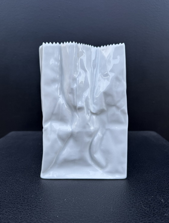 Image 1 of Tapio Wirkkala Rosenthal „Papiertüte“-Vase, 1970er Jahre