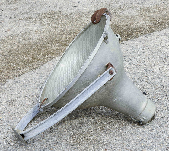 Proiettore Faro Ferroviario 1500 FS CARIBONI Italia 1960 – Faretti, Metallo, Vetro, Industrieel (photo 3 of 7)
