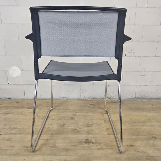 Image 1 of 2x sedia Wilkhahn Aline 230 con braccioli (impilabile) sedie di design / sedie da ufficio / sedie da sala da pranzo