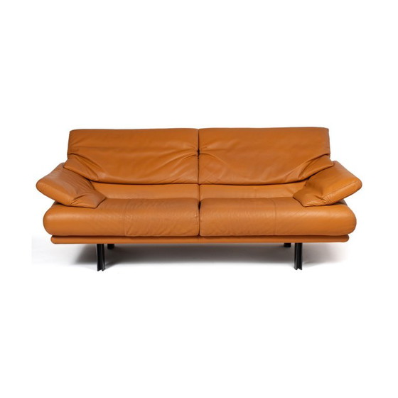 Alanda Bank van Paolo Piva voor B&B Italia, jaren 80 – Banken, Leather, Metal (photo 3 of 10)