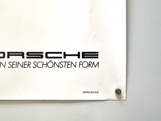 Image 1 of Originele vintage Porsche 924 doorsnede – eind jaren 70 poster / plakat - XL 76 × 102 cm