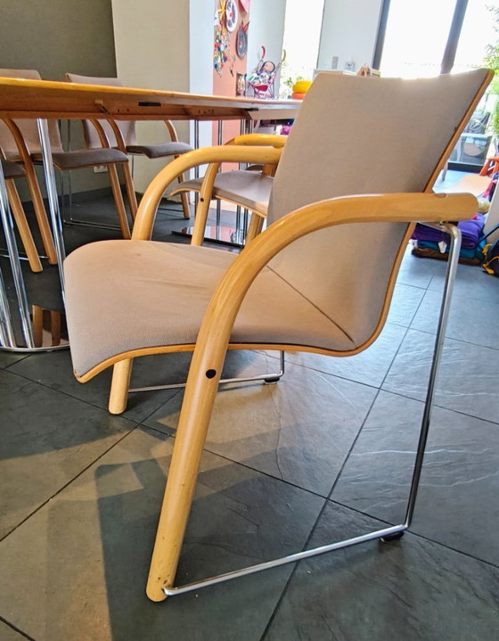 Image 1 of Thonet table with 6 chairs