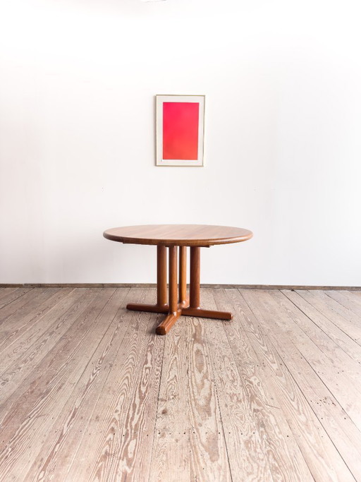 Deense uitschuifbare eettafel van teakhout van Dyrlund