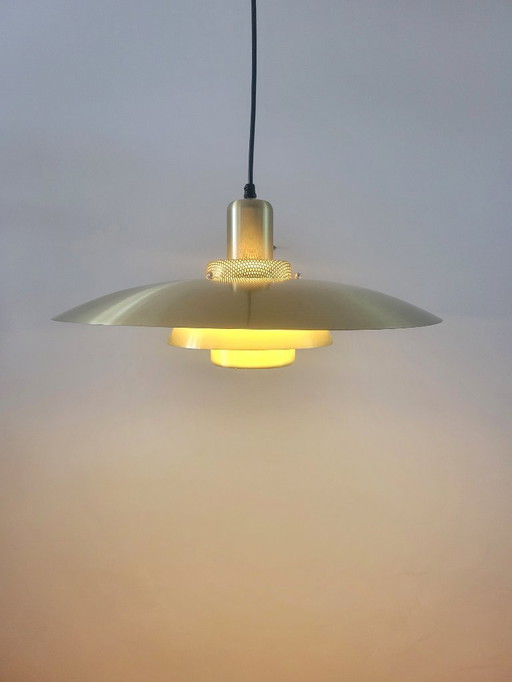 Vintage Danish tray lamp by Lyskaer Belysning in brass color