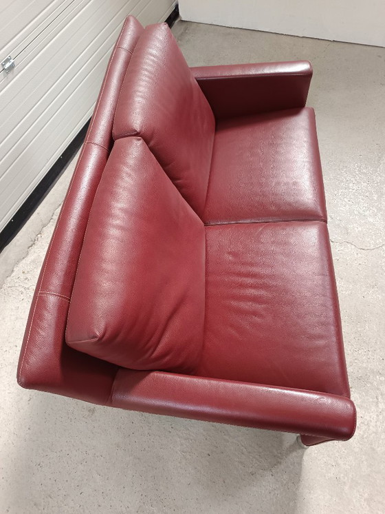 Image 1 of Set di divani Leolux Paian 2 posti 3 posti Senso Granata Pelle