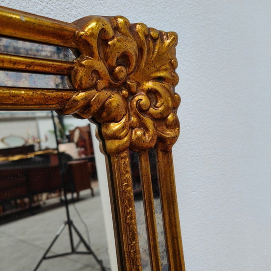 Image 1 of Miroir de cheminée DeKnudt style Hollywood Regency, taille XXL