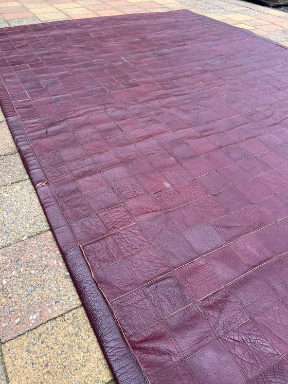 Image 1 of Handgemaakt Leren Patchwork Vloerkleed