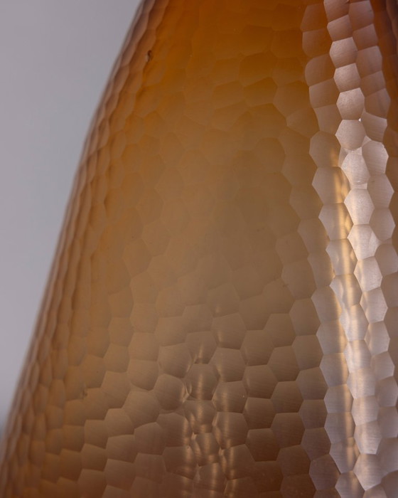 Image 1 of GRANDE VASO IN VETRO DI MURANO BATTUTO VINTAGE ANNI 50 DESIGN CARLO SCARPA PER VENINI