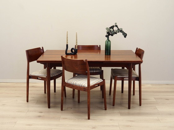 Image 1 of Mesa de palisandro, diseño danés, años 70, fabricante: Omann Jun, diseñador: Gunni Omann