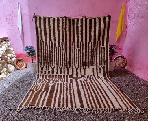 Handmade Moroccan artisanal pure wool Rug 2.5/3.5 m