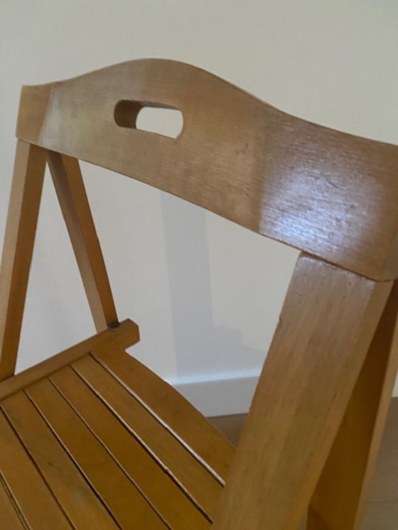 Image 1 of Klapstoel Vintage Beukenhout