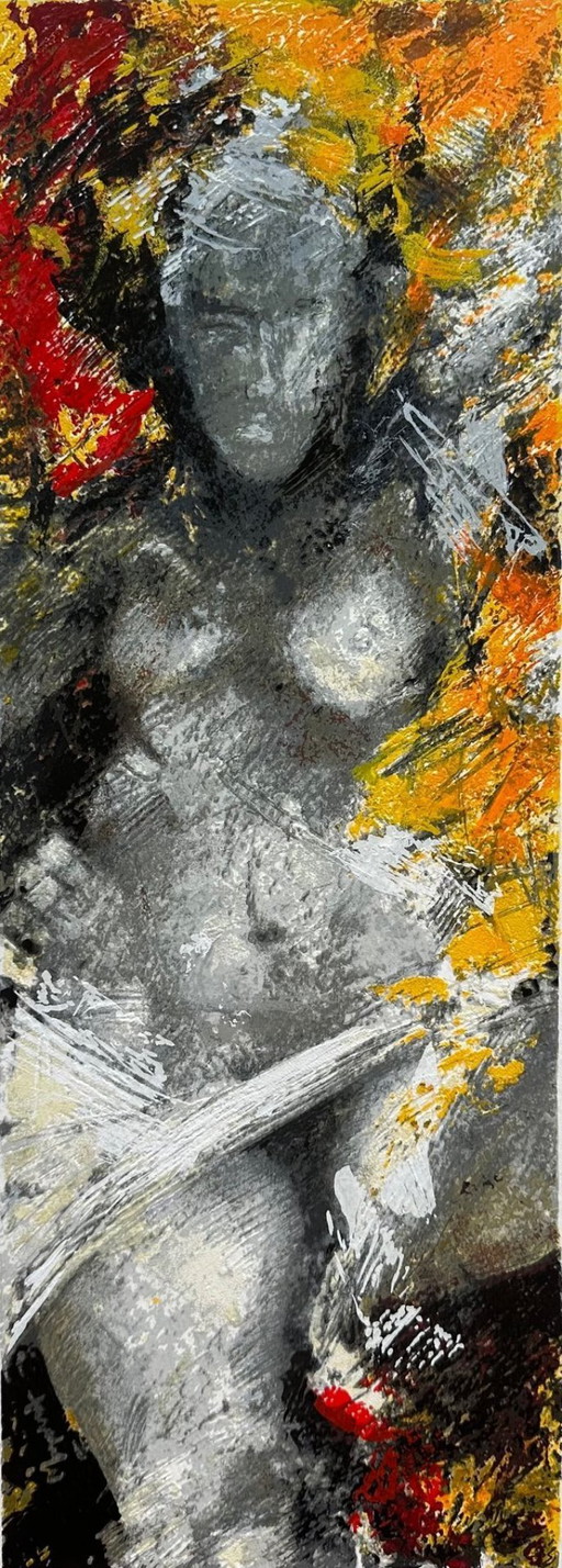 Siebdruck von Francesco Toraldo - Nackte Frau - Matilde