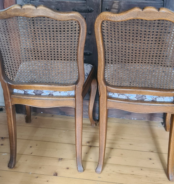 2x Chippendale Stühle – Esszimmerstühle, Rattan, Wood (photo 5 of 6)