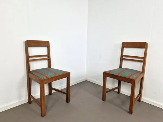 Paar Art Deco Beistellstühle | 1930er Jahre, Rosa (Foto 5 von 9)